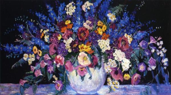 Still Life With Flowers by Dorothea Litzinger