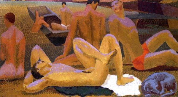 Bathers By The Pond by Duncan Grant