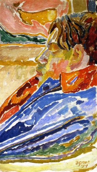 David Garnett In Profile by Duncan Grant Oil Painting Reproductions