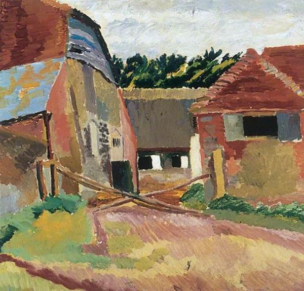 Farm Buildings At Charleston, East Sussex by Duncan Grant