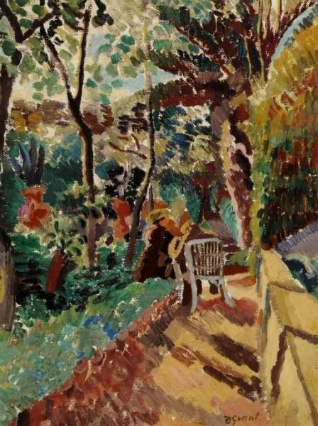 In The Garden Of The Hotel De Russie, Rome by Duncan Grant