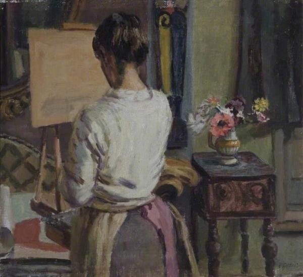 Lady At An Easel by Duncan Grant