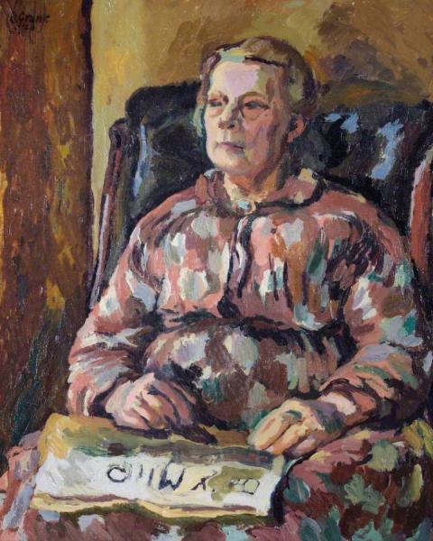 Duncan Grant Portrait Of An Old Lady
