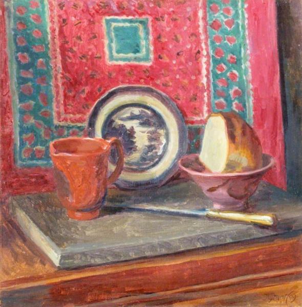 Still Life, The Blue China Plate by Duncan Grant