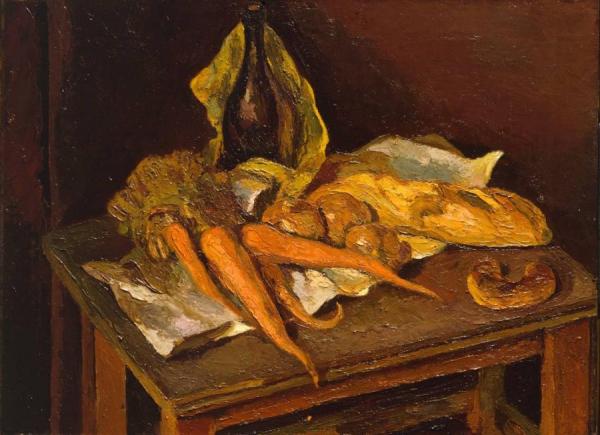 Still Life With Carrots by Duncan Grant