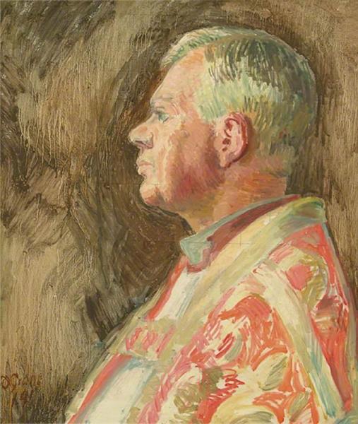 Study For A Portrait Of Bishop Bell by Duncan Grant