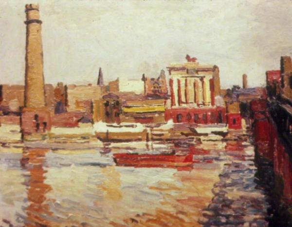Thames Wharves by Duncan Grant