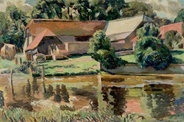 The Barn At The Pond by Duncan Grant