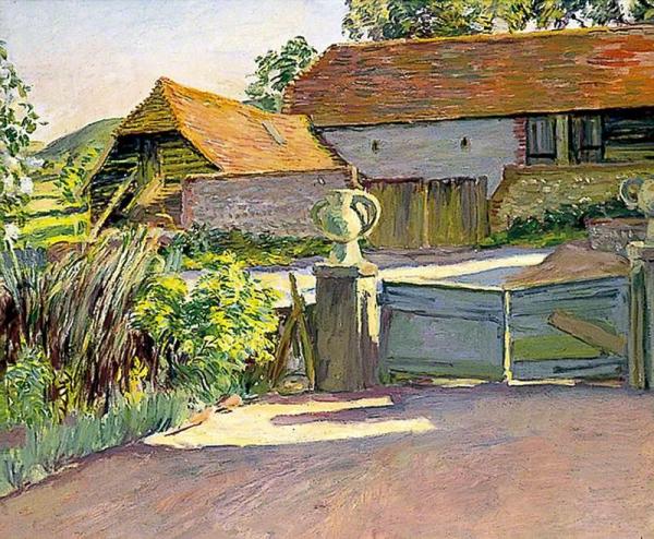 The Barns From The Garden by Duncan Grant