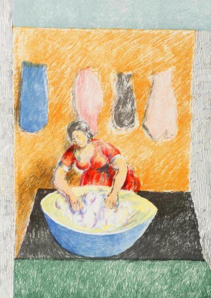 Washerwoman by Duncan Grant