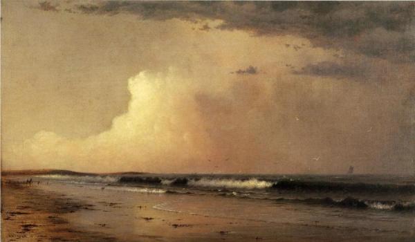 A Misty Morning by Dwight W. Tryon