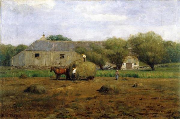 Haymaking by Dwight W. Tryon
