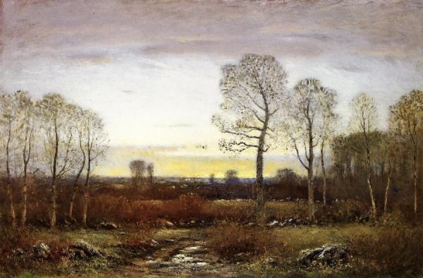 November Evening by Dwight W. Tryon Oil Painting Reproductions