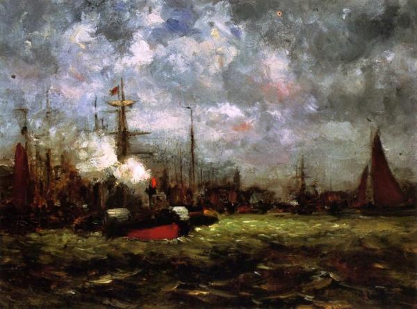 On The Maas by Dwight W. Tryon