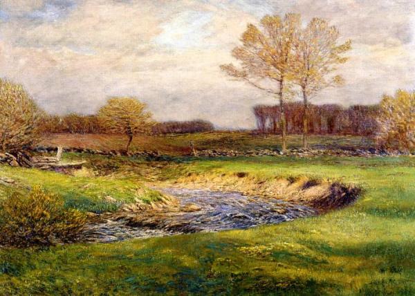 Dwight W. Tryon The Brook In May