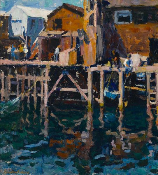 E. Charlton Fortune Wharf, Monterey, Circa 1915
