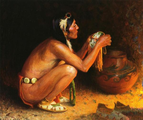 Beaded Bag by Eanger Irving Couse