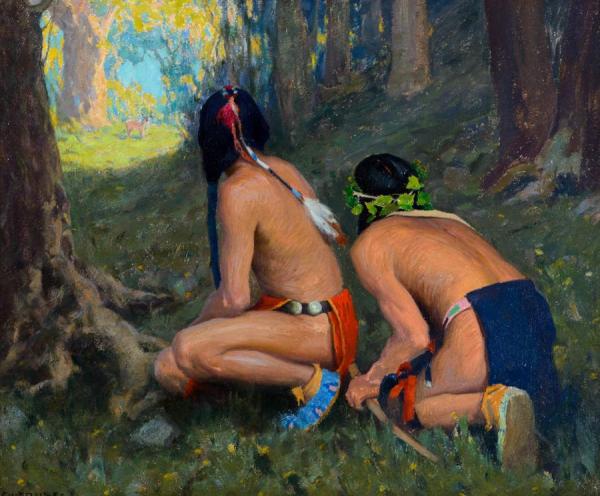 Eanger Irving Couse Surprised