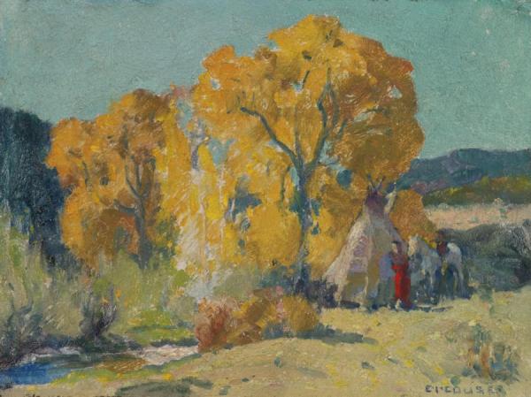Taos Canyon Camp by Eanger Irving Couse