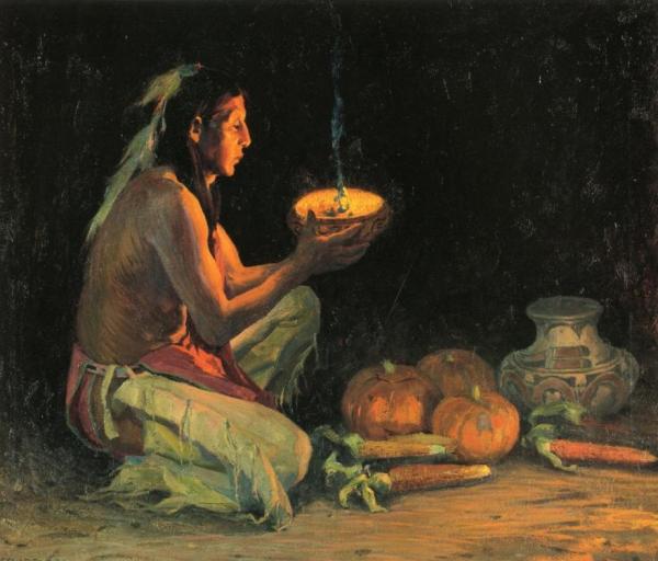 Thanksgiving Ceremony by Eanger Irving Couse