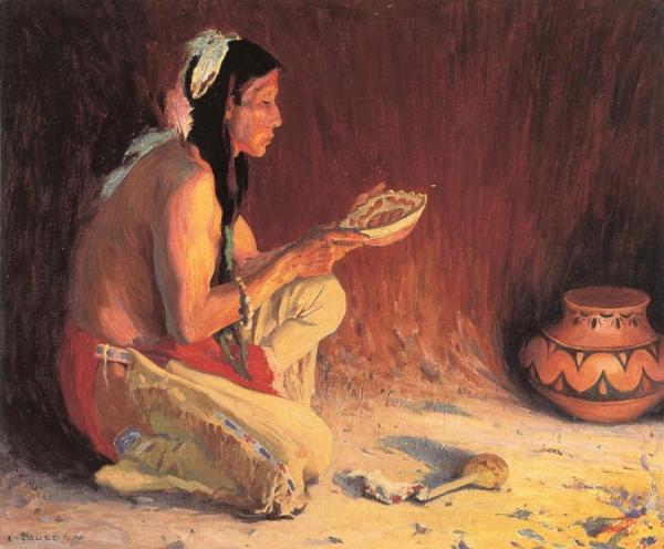 The Sacred Rain Bowl by Eanger Irving Couse