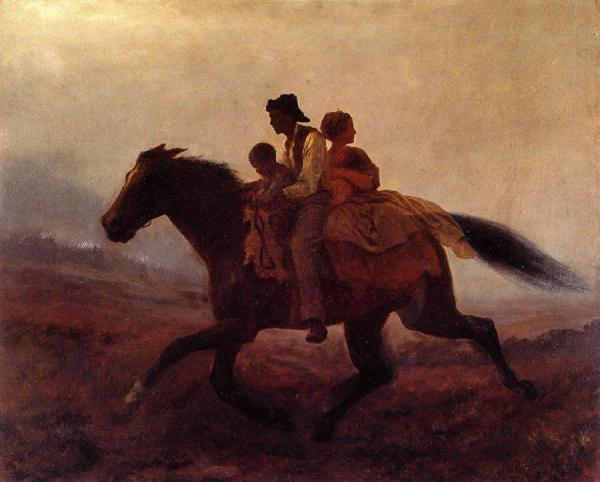 A Ride For Freedom - The Fugitive Slaves by Eastman Johnson