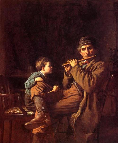 An Earnest Pupil by Eastman Johnson