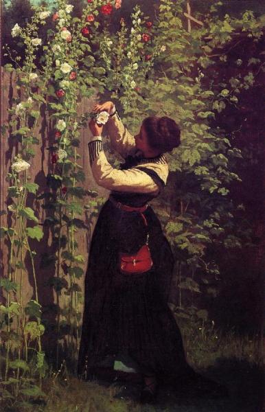 Catching The Bee by Eastman Johnson