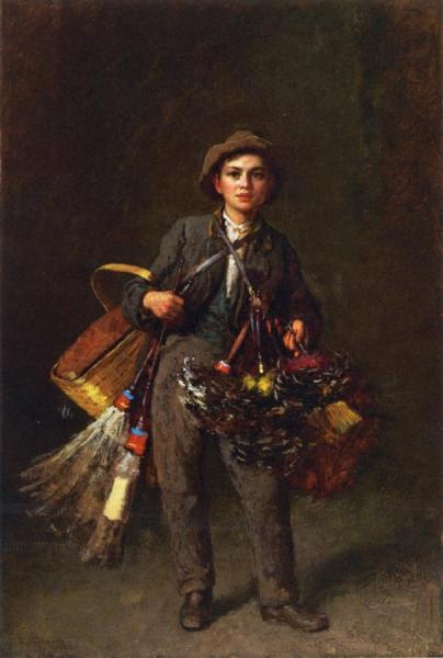 Eastman Johnson Feather Duster Boy
