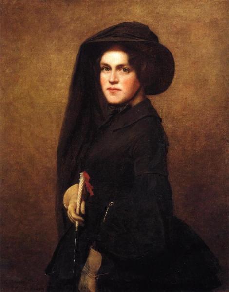 Sarah Osgood Johnson Newton by Eastman Johnson