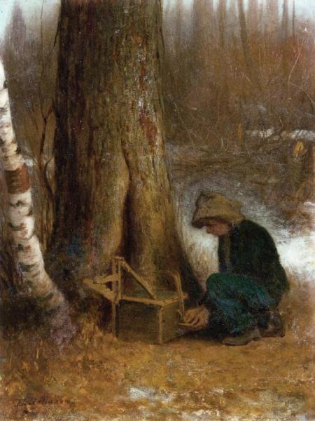 Setting The Trap by Eastman Johnson