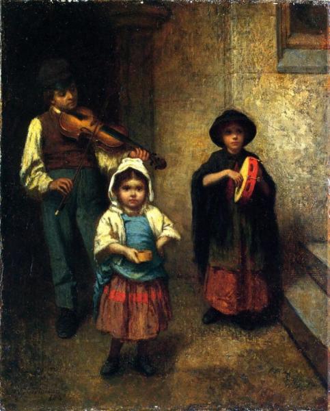 Street Musicians by Eastman Johnson