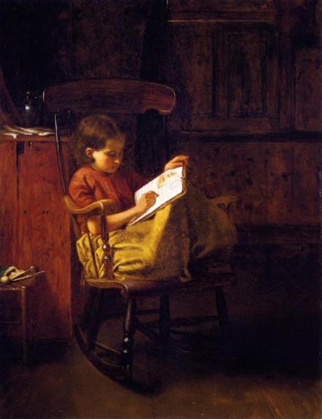 The Boston Rocker by Eastman Johnson