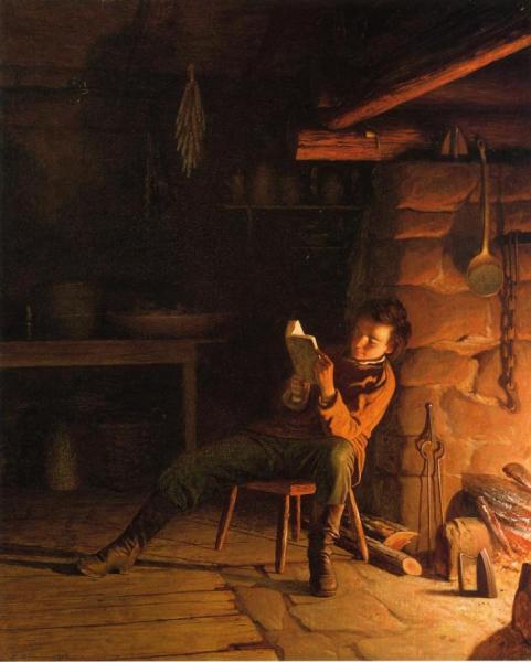 The Boyhood Of Abraham Lincoln by Eastman Johnson