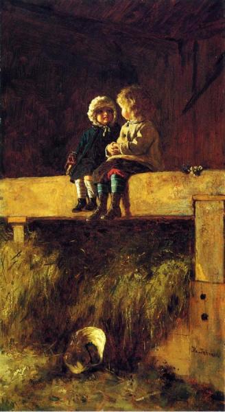 The Confab by Eastman Johnson