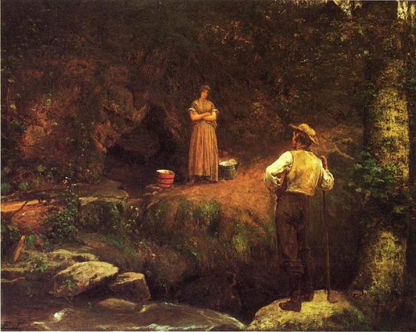 The Early Lovers by Eastman Johnson