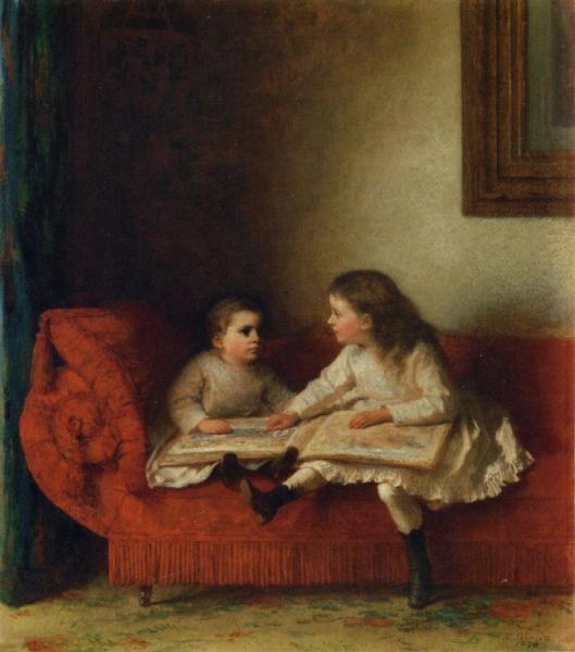 The Lesson by Eastman Johnson