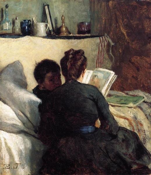 The Little Convalescent by Eastman Johnson