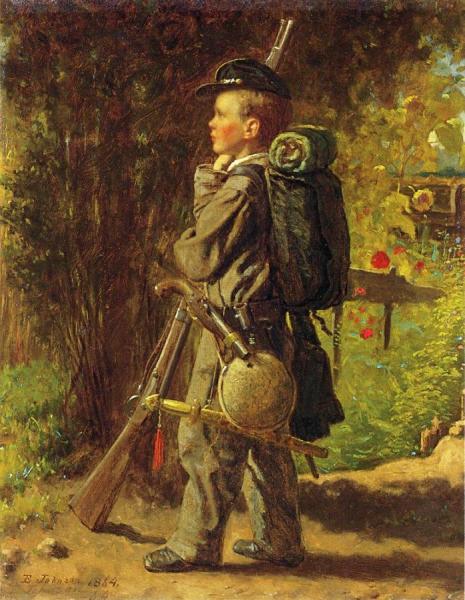 The Little Soldier by Eastman Johnson