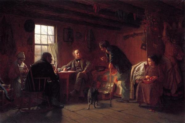 The Pension Claim Agent by Eastman Johnson