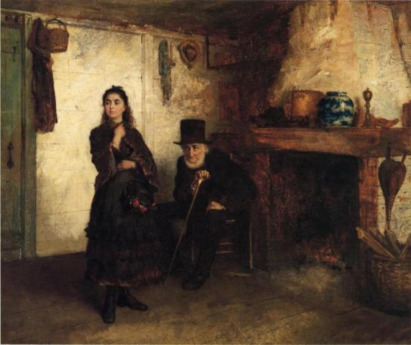 The Reprimand by Eastman Johnson Oil Painting Reproductions