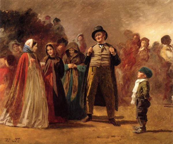 The Story Teller Of The Camp by Eastman Johnson