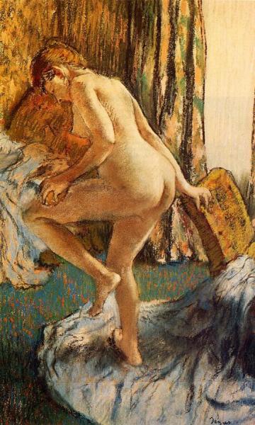 After The Bath by Edgar Degas