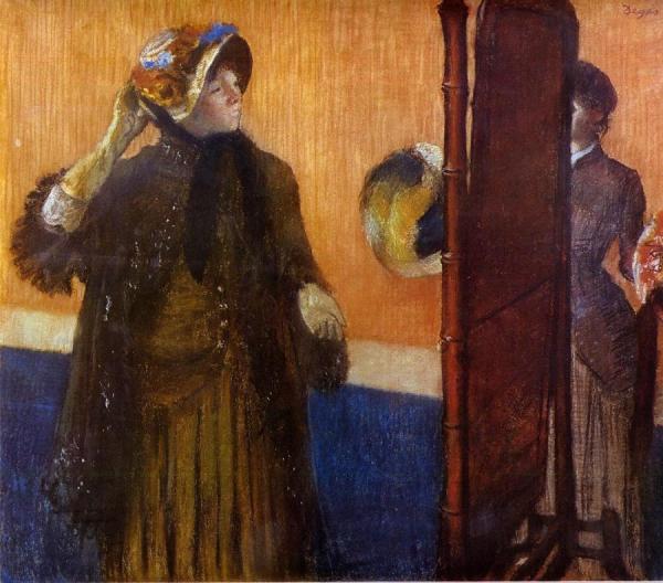 At The Milliner's by Edgar Degas