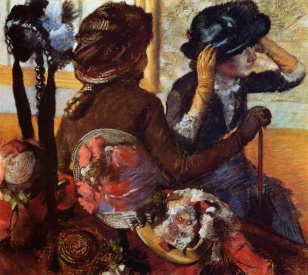 At The Milliner's by Edgar Degas