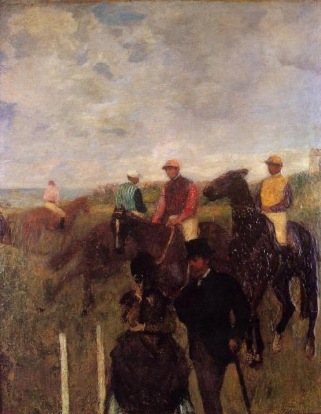 At The Races by Edgar Degas
