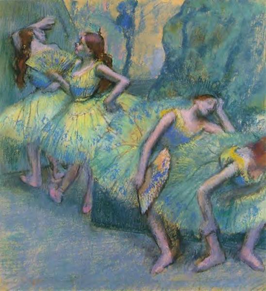 Ballet Dancers In The Wings by Edgar Degas