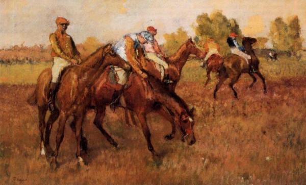Before The Race by Edgar Degas