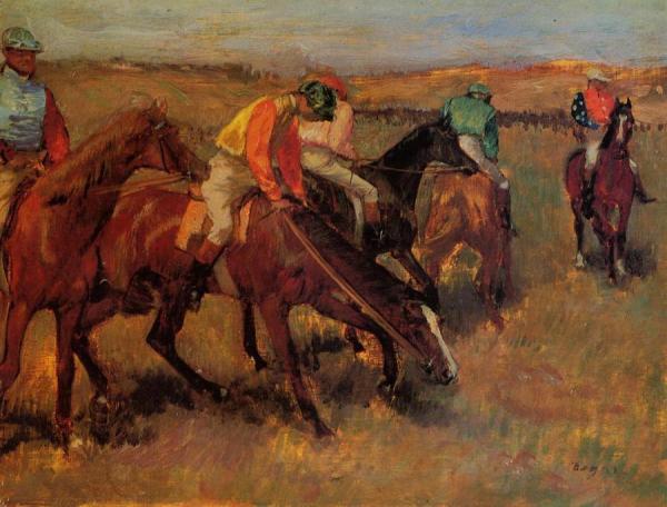 Before The Race by Edgar Degas