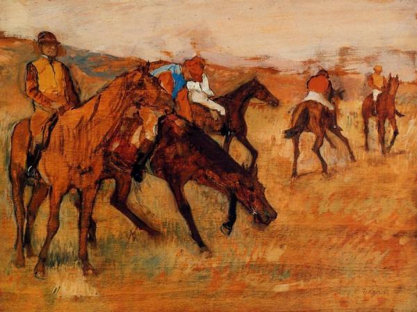 Before The Race by Edgar Degas